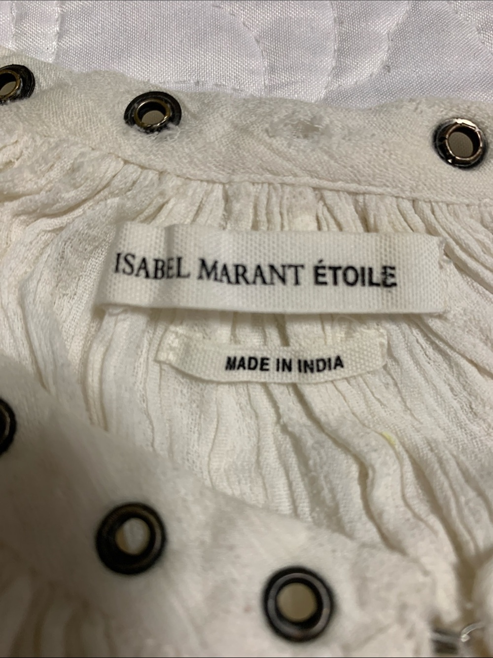 Isabel Marant Women’s Sleeveless Medal Hole Collar Gauzy Flare High-Low SZ36 Top - Picture 8 of 14